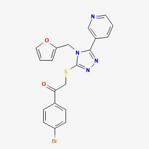 1-(4-bromophenyl)-2-{[4-(2-furylmethyl)-5-(3-pyridinyl)-4H-1,2,4-triazol-3-yl]thio}ethanone