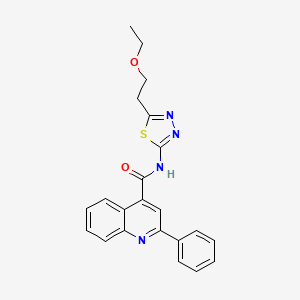 N-[5-(2-ethoxyethyl)-1,3,4-thiadiazol-2-yl]-2-phenyl-4-quinolinecarboxamide