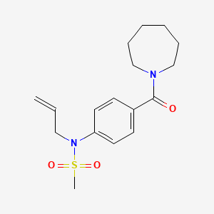 N-allyl-N-[4-(1-azepanylcarbonyl)phenyl]methanesulfonamide