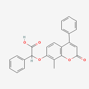 [(8-methyl-2-oxo-4-phenyl-2H-chromen-7-yl)oxy](phenyl)acetic acid