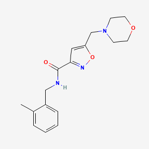 N-(2-methylbenzyl)-5-(4-morpholinylmethyl)-3-isoxazolecarboxamide