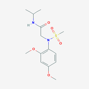 N~2~-(2,4-dimethoxyphenyl)-N~1~-isopropyl-N~2~-(methylsulfonyl)glycinamide