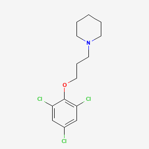 molecular formula C14H18Cl3NO B5080918 1-[3-(2,4,6-trichlorophenoxy)propyl]piperidine 