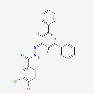 3,4-dichloro-N'-[3-phenyl-1-(2-phenylvinyl)-2-propen-1-ylidene]benzohydrazide