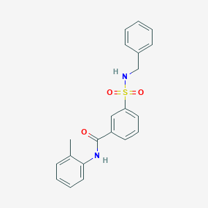 3-[(benzylamino)sulfonyl]-N-(2-methylphenyl)benzamide