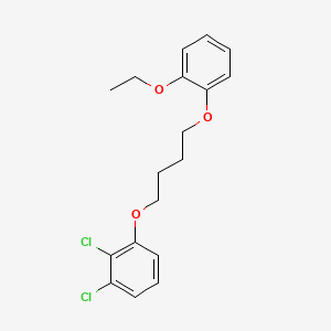 molecular formula C18H20Cl2O3 B5080946 1,2-dichloro-3-[4-(2-ethoxyphenoxy)butoxy]benzene CAS No. 428501-79-5