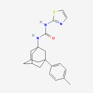 molecular formula C21H25N3OS B5080952 N-[3-(4-methylphenyl)-1-adamantyl]-N'-1,3-thiazol-2-ylurea 