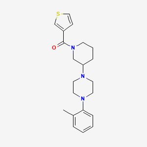 1-(2-methylphenyl)-4-[1-(3-thienylcarbonyl)-3-piperidinyl]piperazine