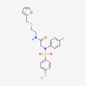 N~1~-{2-[(2-furylmethyl)thio]ethyl}-N~2~-(4-methylphenyl)-N~2~-{[4-(methylthio)phenyl]sulfonyl}glycinamide