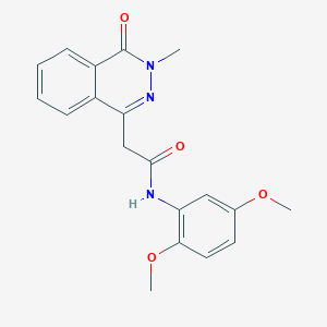 molecular formula C19H19N3O4 B5080963 N-(2,5-dimethoxyphenyl)-2-(3-methyl-4-oxo-3,4-dihydro-1-phthalazinyl)acetamide 