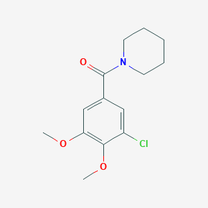 1-(3-chloro-4,5-dimethoxybenzoyl)piperidine