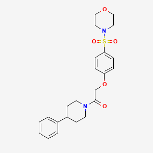 4-({4-[2-oxo-2-(4-phenyl-1-piperidinyl)ethoxy]phenyl}sulfonyl)morpholine