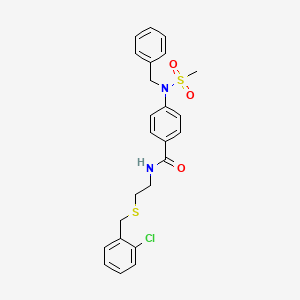 4-[benzyl(methylsulfonyl)amino]-N-{2-[(2-chlorobenzyl)thio]ethyl}benzamide