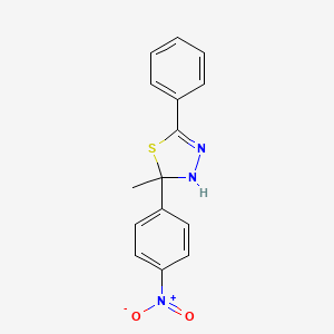 2-methyl-2-(4-nitrophenyl)-5-phenyl-2,3-dihydro-1,3,4-thiadiazole