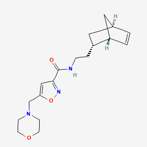 N-{2-[(1S*,2S*,4S*)-bicyclo[2.2.1]hept-5-en-2-yl]ethyl}-5-(4-morpholinylmethyl)-3-isoxazolecarboxamide