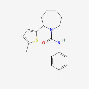 molecular formula C19H24N2OS B5081127 N-(4-methylphenyl)-2-(5-methyl-2-thienyl)-1-azepanecarboxamide 