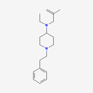 molecular formula C19H30N2 B5081185 N-ethyl-N-(2-methyl-2-propen-1-yl)-1-(2-phenylethyl)-4-piperidinamine 