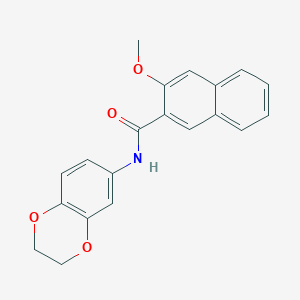 N-(2,3-dihydro-1,4-benzodioxin-6-yl)-3-methoxy-2-naphthamide