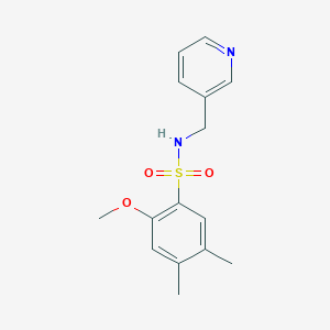 2-methoxy-4,5-dimethyl-N-(3-pyridinylmethyl)benzenesulfonamide