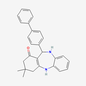 11-(4-biphenylyl)-3,3-dimethyl-2,3,4,5,10,11-hexahydro-1H-dibenzo[b,e][1,4]diazepin-1-one