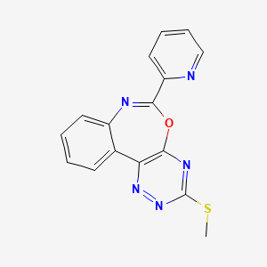 3-(methylthio)-6-(2-pyridinyl)[1,2,4]triazino[5,6-d][3,1]benzoxazepine