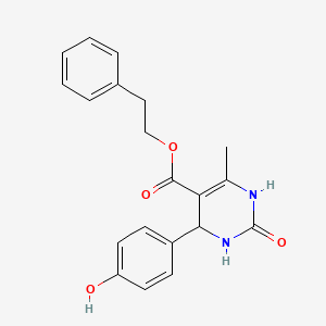 2-phenylethyl 4-(4-hydroxyphenyl)-6-methyl-2-oxo-1,2,3,4-tetrahydro-5-pyrimidinecarboxylate