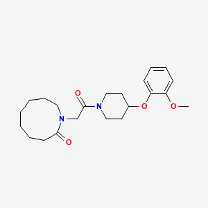 1-{2-[4-(2-methoxyphenoxy)-1-piperidinyl]-2-oxoethyl}-2-azonanone