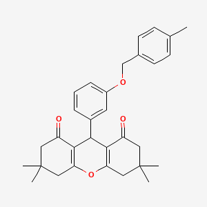 3,3,6,6-tetramethyl-9-{3-[(4-methylbenzyl)oxy]phenyl}-3,4,5,6,7,9-hexahydro-1H-xanthene-1,8(2H)-dione