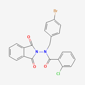 N-(4-bromobenzyl)-2-chloro-N-(1,3-dioxo-1,3-dihydro-2H-isoindol-2-yl)benzamide