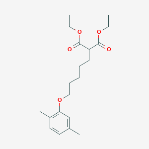 diethyl [5-(2,5-dimethylphenoxy)pentyl]malonate