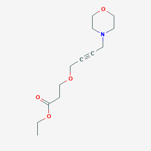 ethyl 3-{[4-(4-morpholinyl)-2-butyn-1-yl]oxy}propanoate