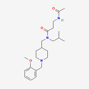 N~3~-acetyl-N~1~-isobutyl-N~1~-{[1-(2-methoxybenzyl)-4-piperidinyl]methyl}-beta-alaninamide