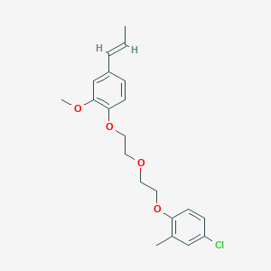 4-chloro-1-(2-{2-[2-methoxy-4-(1-propen-1-yl)phenoxy]ethoxy}ethoxy)-2-methylbenzene