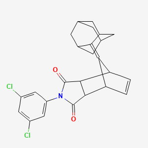 4-(3,5-dichlorophenyl)-10-tricyclo[3.3.1.1~3,7~]dec-2-ylidene-4-azatricyclo[5.2.1.0~2,6~]dec-8-ene-3,5-dione