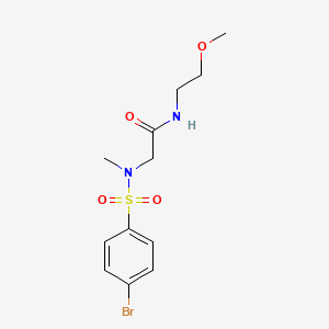 N~2~-[(4-bromophenyl)sulfonyl]-N~1~-(2-methoxyethyl)-N~2~-methylglycinamide