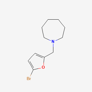 molecular formula C11H16BrNO B5081601 1-[(5-Bromofuran-2-yl)methyl]azepane 