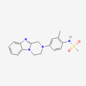 N-{4-[3,4-Dihydropyrazino[1,2-A][1,3]benzimidazol-2(1H)-YL]-2-methylphenyl}methanesulfonamide