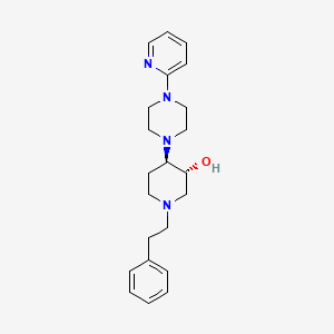 (3R,4R)-1-(2-phenylethyl)-4-(4-pyridin-2-ylpiperazin-1-yl)piperidin-3-ol