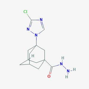 molecular formula C13H18ClN5O B508168 3-(3-氯-1H-1,2,4-三唑-1-基)金刚烷-1-甲酰肼 CAS No. 438220-66-7