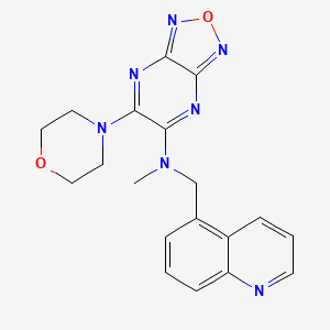 N-methyl-6-(4-morpholinyl)-N-(5-quinolinylmethyl)[1,2,5]oxadiazolo[3,4-b]pyrazin-5-amine