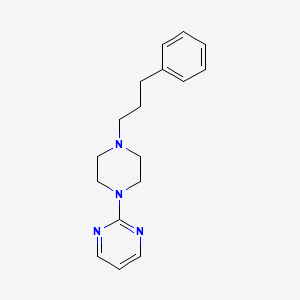 molecular formula C17H22N4 B5081720 2-[4-(3-phenylpropyl)-1-piperazinyl]pyrimidine 