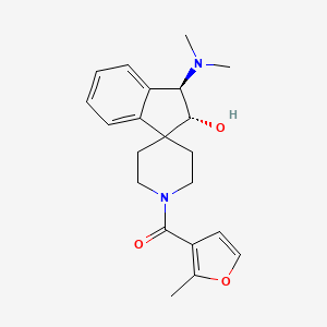 [(1R,2R)-1-(dimethylamino)-2-hydroxyspiro[1,2-dihydroindene-3,4'-piperidine]-1'-yl]-(2-methylfuran-3-yl)methanone