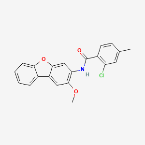 2-chloro-N-(2-methoxydibenzo[b,d]furan-3-yl)-4-methylbenzamide