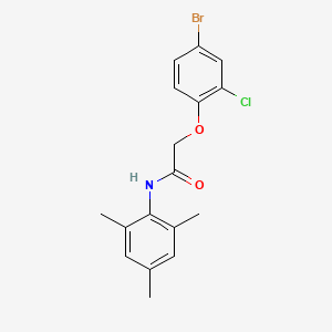 2-(4-bromo-2-chlorophenoxy)-N-(2,4,6-trimethylphenyl)acetamide