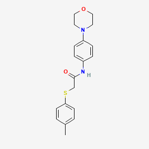 2-[(4-methylphenyl)thio]-N-[4-(4-morpholinyl)phenyl]acetamide