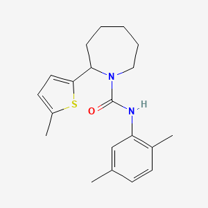 N-(2,5-dimethylphenyl)-2-(5-methylthiophen-2-yl)azepane-1-carboxamide