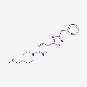 5-(3-benzyl-1,2,4-oxadiazol-5-yl)-2-[4-(methoxymethyl)-1-piperidinyl]pyridine