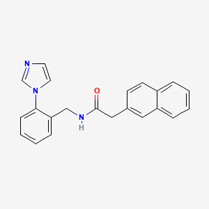 N-[2-(1H-imidazol-1-yl)benzyl]-2-(2-naphthyl)acetamide trifluoroacetate