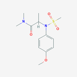 N~2~-(4-methoxyphenyl)-N,N-dimethyl-N~2~-(methylsulfonyl)alaninamide