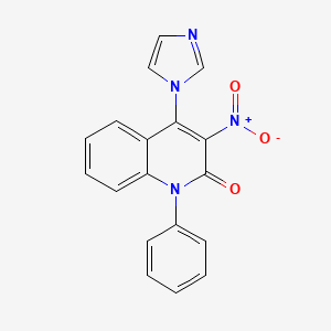 4-(1H-imidazol-1-yl)-3-nitro-1-phenyl-2(1H)-quinolinone